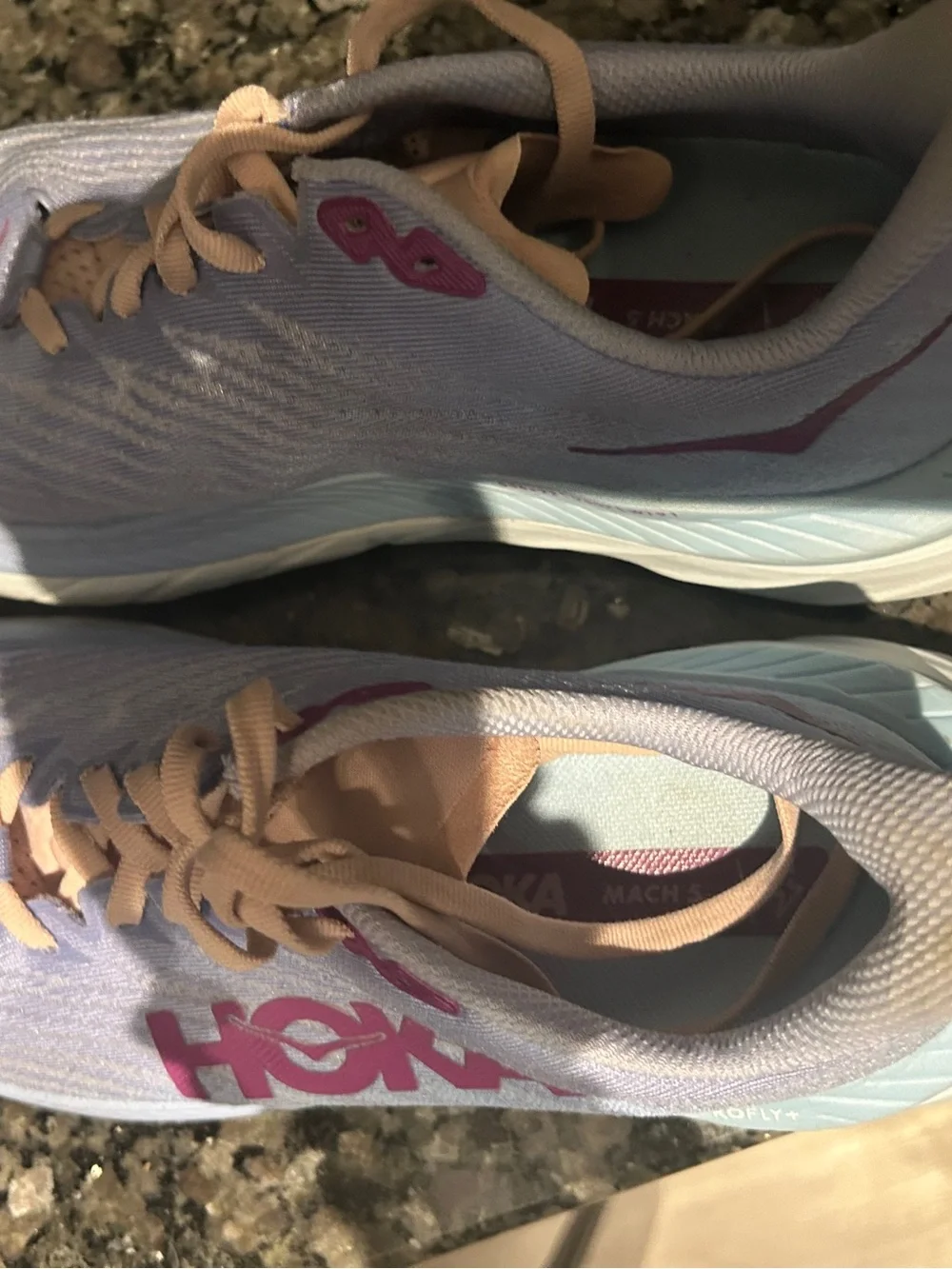 Hoka Lavender and Pink Women's Running Shoes